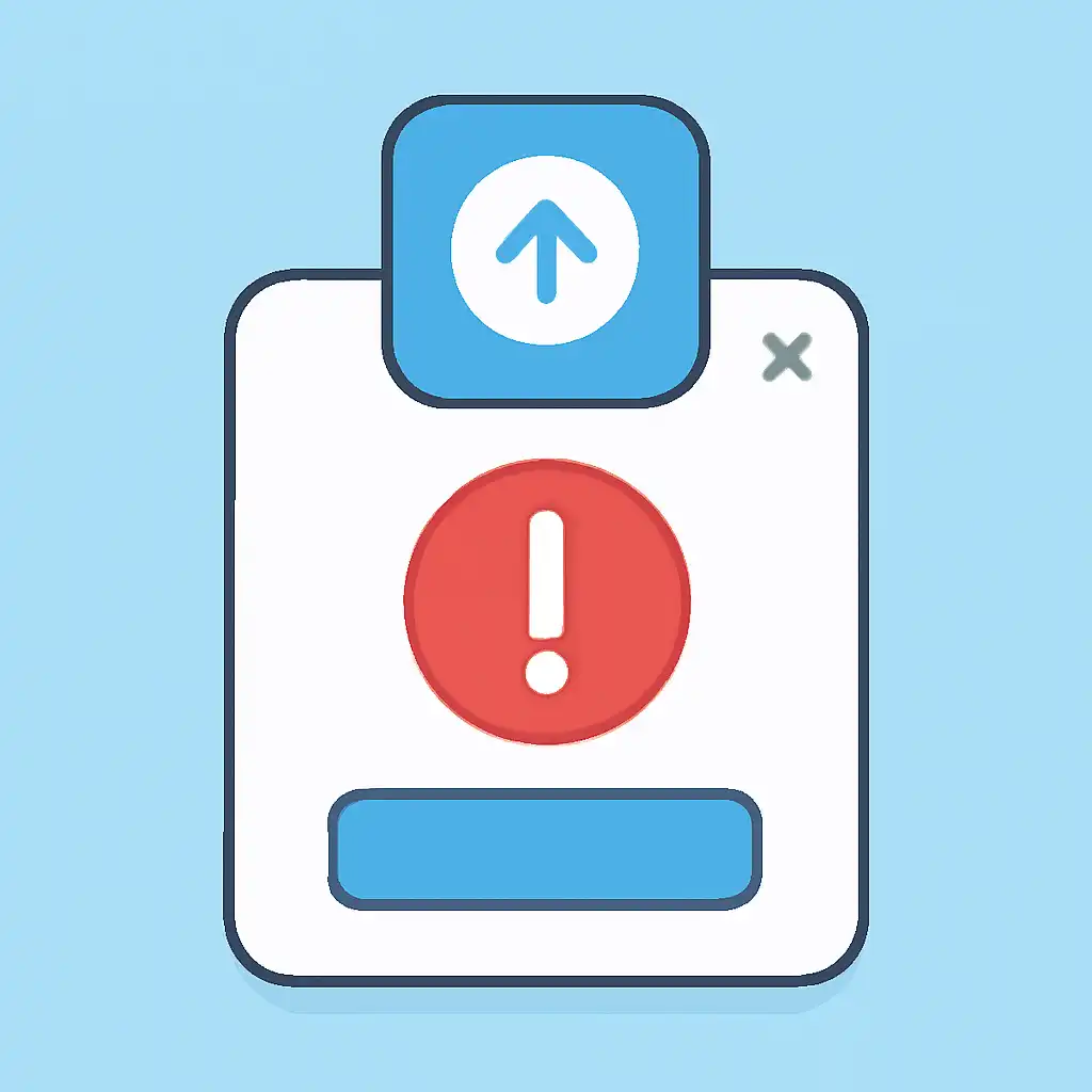 Close-up of button or form field for app update problems, Indibet