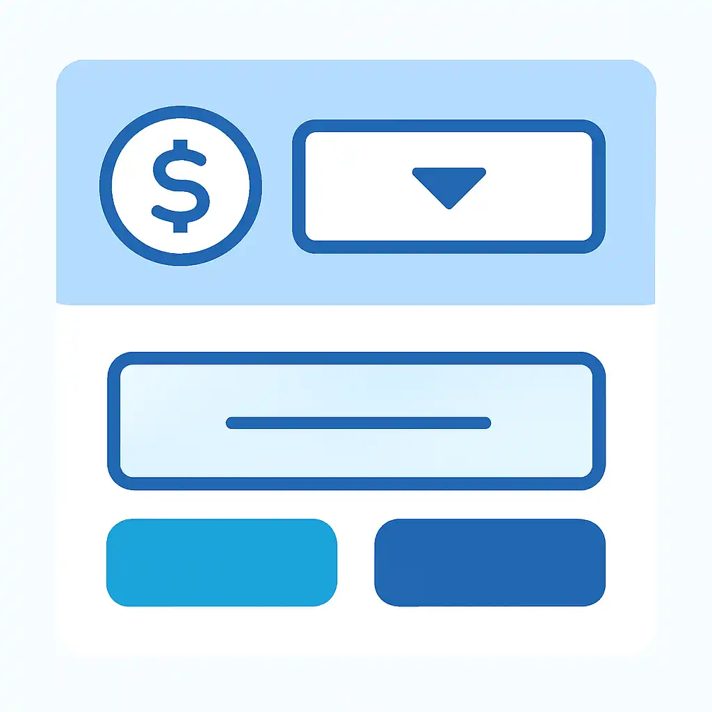Close-up of button or form field for withdrawal limits, Indibet